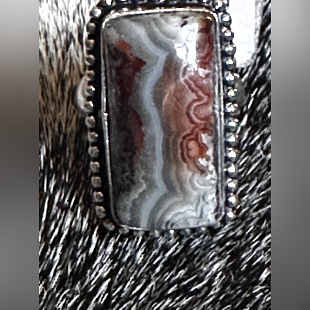 Crazy Lace Agate Ring size 6